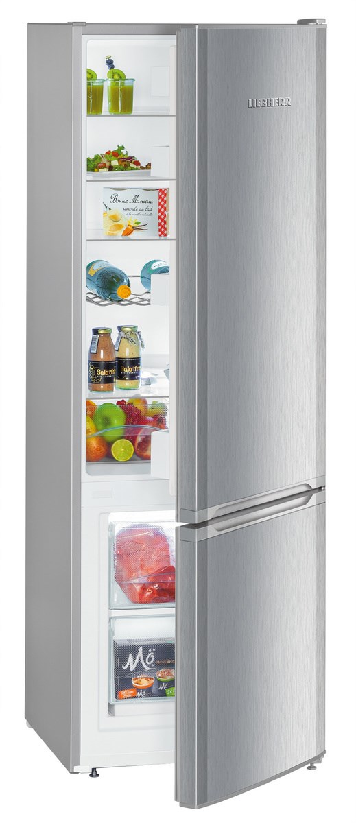 Liebherr CUel 2831 acél színű alulfagyasztós hűtő, SmartFrost, A++, 161cm magas, 55cm széles, AA energiaosztály Liebherr CUel 2831 acél színű alulfagyasztós hűtő, SmartFrost, A++, 161cm magas, 55cm széles, AA energiaosztály